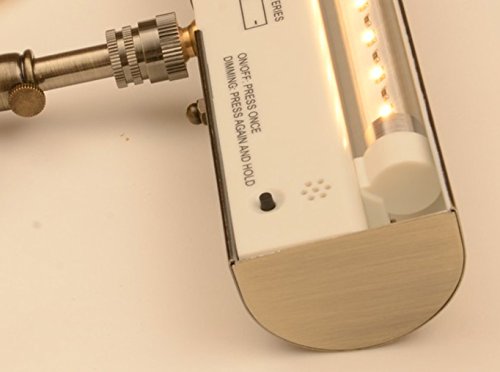 Concept Lighting 201L Cordless Remote Control LED Picture Light Polished Brass, Small