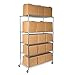 Seville Classics UltraDurable Commercial-Grade 5-Tier NSF-Certified Steel Wire Shelving with Wheel, 48