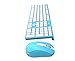 Azio HUE 2 Blue Wireless Keyboard & Mouse Combo (KM508-BU)