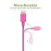 Omars 4ft / 1.2m Lightning 8pin to USB SYNC Cable Charger Cord for Apple iPhone 5 / 5s / 5c / 6 / 6 Plus / 6s / 7 / 7 Plus, iPod touch 5, iPod nano 7, iPad Mini / mini 2/ mini 3, iPad 4 / iPad Air / iPad Air 2 Pink [Apple MFI Certified]