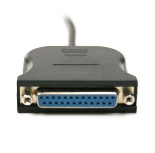 New USB to DB25 Female Port Print Converter Cable LPT +Gift(Card Reader) ELS0BT@USQ