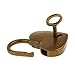 Set of 3 Vintage Heart Shape Padlock with Keys Lock Set - Antique Brass M