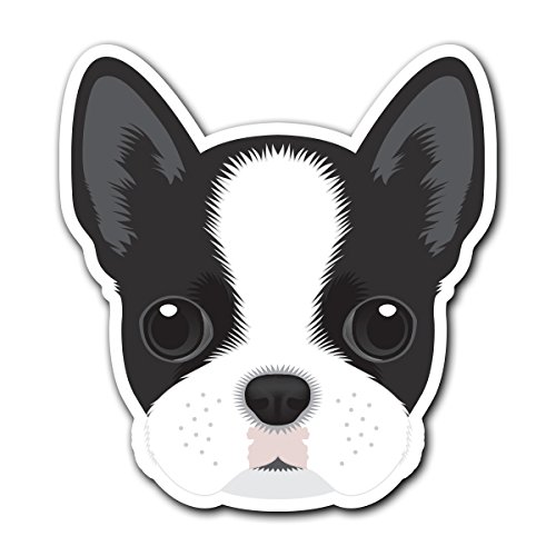 Boston Terrier - [CUSTOMI] Dog Breed Decal Sticker for Car Truck Macbook Laptop Air Pro Vinyl