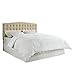 Dorel Living King Headboard, Beige Microfiber