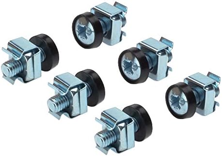 PremiumCord Rack Mounting Kit, 4x M6 Screw, 4x Nuts, 4x Plastic Washers
