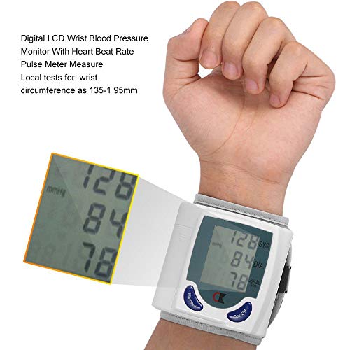 Digital Wrist BP Blood Pressure Monitor Meter Health Care Sphygmomanometer Cuff - Thumbnail 5