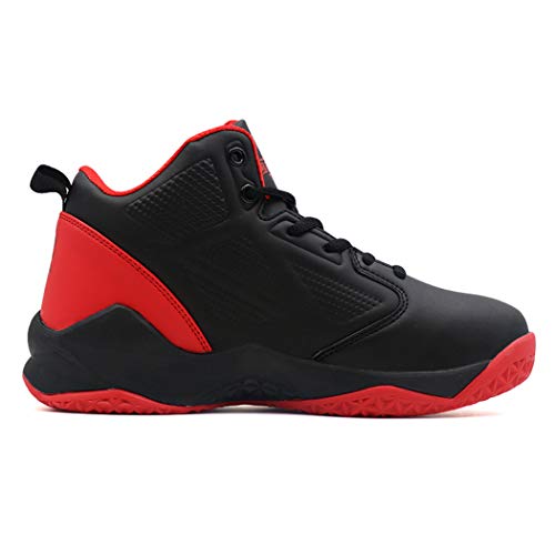 BEITA Boy's Basketball Shoes, Professional Childrens Big Kids' Grade School Teen Boy Athletic Sneakers BlackRed