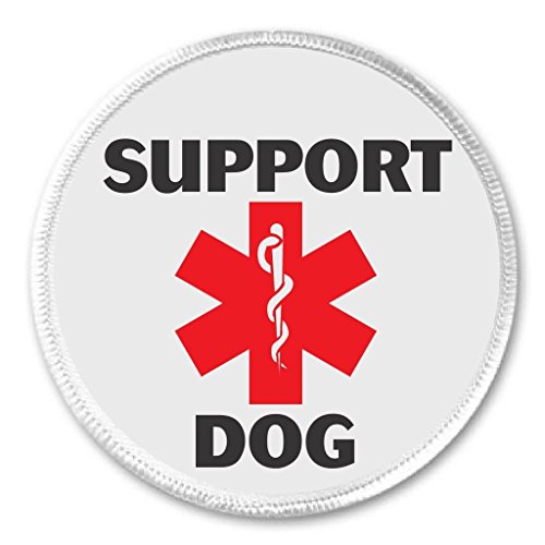 Support Dog Medical Alert Symbol 3" Sew On Patch ESA Emotional Therapy Companion