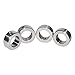 KZNANZN 5/8 Inch Bore Shaft Collar Stainless Steel Silvery Out Diameter 1.125 inches for DIY 4Pcs