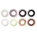 8 Pcs Spiral Hair Ties with No Crease| All Purpose Coil Hair Elastics| Traceless Hair Rubber Bands| Ouchless Hair Rings | RevoRosy 'Fresh' Collection