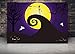 DePhoto Halloween Photography Backdrop Nightmare Before Christmas Pumpkin Jack Yellow Moon Ghost Bat Seamless Vinyl Photo Background Party Banner Studio Prop PGT274A 7x5ft