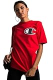 Champion LIFE Women's Big C Patch Heritage Tee - Team Red Scarlet_XS (GT19-Y06820-AL)