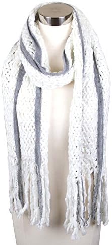 ScarvesMe Solid Color Zig Zag Knit Scarf