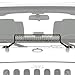 TOPNEW Jeep Work Light Bar Windshield Hood Mounts Bracket Kit for 20