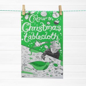 Christmas Colour-In Paper Tablecloth 1m x 89cm