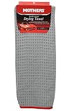 Mothers 156601 Grey Microfiber Waffle Weave Drying Towel-25 Inch x 36 Inch