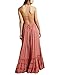 CA Mode Womens Halter Bridesmaid Evening Formal Gown Prom Maxi Long Dress, Pink, Medium