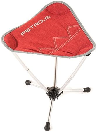 Petrous BBQ Tripod Chair - Ultra Light Weight Compact Technical Collapsible Stool - Perfect for Camping, Hiking, Backpacking, Bikepacking, Mountaineering
