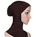 Ksweet Women's Sofa Hijab Undercap Neck Cover Under Head Ninja Underscarf Scarf Caps, Black - Grey - Lightbrown - Lightpink, One Size