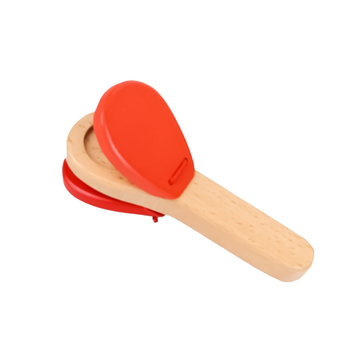 NAUZE Wooden Castanet Clapper Education Wood Clappers Percussion Instruments Baby Musical Castanets for Children Hand Kids Toy