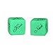 Kama Sutra Fun Sex Dice Glow in the dark fun perfect for couples, newlyweds, bachelor, and bachelorette parties (Hottest Green, XL 5 Pack)