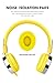 RockPapa 878 On Ear Love Hearts Headphones Foldable, Adjustable Headband for Teens/Adults, iPod iPhone iPad Mini iPad Air, Surface Laptop DVD MP3/4 Yellowthumb 1