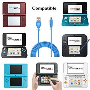 3DS charger cable,Exlene 3DS usb charger cable [Play while charging ] For Nintendo 3DS, New 3DS XL, 2DS, 2DS XL LL, DSi, DSi XL (1.2M/4ft, blue) - Thumbnail 7