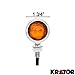 2pcs Chrome Heavy Duty Motorcycle Turn Signals Bulb Indicators Blinkers Lights