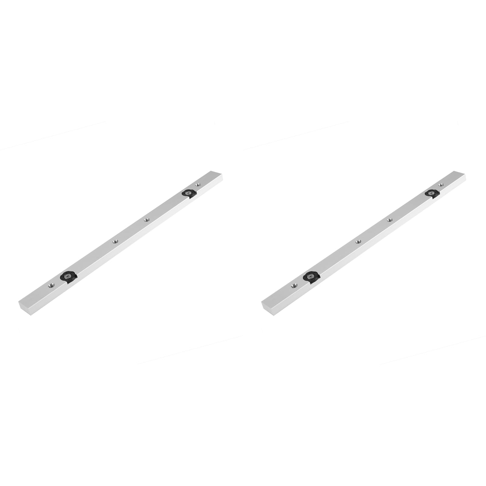 2pcs T-Track Miter Slot Slider Bar, Aluminium Alloy Table Saw Gauge Bars Woodworking Tool 300mm Miter Bar Slider Table Saw Gauge Rod