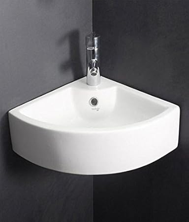 Hindware Claret 10076 Ceramic Basin Corner 56x43 5 White One