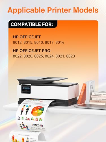 912XL 912 Cartridges Compatible with HP 912 XL Multipack Ink for HP Officejet Pro 8022 8025 8024 8023 8020 HP OfficeJet 8014 8015 8017 8012 (Pack of 4)