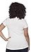 4 Pack Zenana Women's Basic V-Neck T-Shirts, White, White, White, White, Large