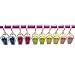 Mmei Set of 10 Plastic Fashion Color Collection Swivel Laundry Hooks Clothes Pins Hanging Clips Hanger Home Travel Portable