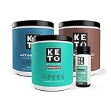 The Perfect Keto Starter Bundle for Ketogenic Diet | Best to Burn Fat and Support Energy | Includes Collagen, MCT Oil, Exogenous Ketone Base & Testing Strips (Chocolate)