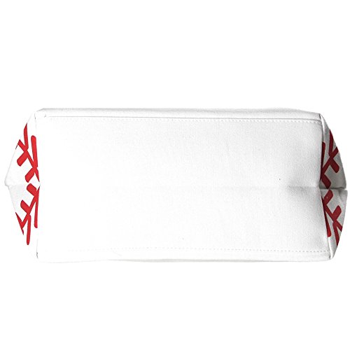 Me Plus Sports Baseball-Softball Design Tote Hand Bags / Fashion Shoulder Bags / X-Large 21 IN. (Baseball) - Thumbnail 3