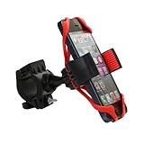 Sminiker Universal Bike Phone Mount Holder with 360 Degrees Rotate Bicycle Phone Mount Fit for Any Smart Phone (iPhone 6S 6/5s/5c/4s, Galaxy S5/S4/S3/S2, Galaxy, Nokia, Motorola...)