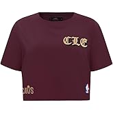 Pro Standard Womens NBA Old English Cotton Short Sleeve Boxy Tee