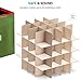ZOBER Christmas Ornament Storage Box - Stores 64 Ornaments - Non-Woven, Tear-Proof - 3 Inch Cube Compartments - Green
