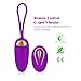 Wireless Vibrating Love Egg, Remote Control Multi-Modes Powerful Bullet G Spot Vibrator, USB Rechargeable Waterproof Adult Sex Toy, MELO Portable Silicone Clitoris Stimulator for Women Couple, Purple