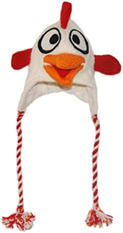 Crazy Rooster knitted Animal Hat Adult - 40 Animals available for child/adult