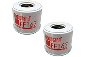 MyTractor 2 x Fuel Filter FF167 for Fleetguard Fuel Filter (Pack of 2), Replaces Perkins 26561117, 26560017, Donaldson P55624