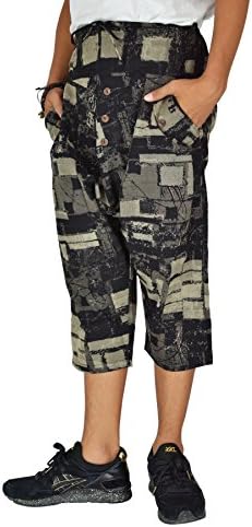 Bjelly Printed Calf Length Street Casual Cotton Pant (Trendy)