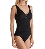 Lauren Ralph Lauren Beach Club Slimming One Piece Swimsuit (LR7DB07) 12/Black