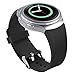 Bands Compatible Samsung Gear S2 Watch, NaHai Soft Silicone Replacement Sport Strap Wristbands Samsung Gear S2 Smart Watch, SM-R720/SM-R730 (Black)