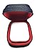 Qladcase for AirPods Hard Carrying Case, Compact Earbuds Holder MP3 Bluetooth iPod Earphones Earbuds Apple Headphones, Zipper Enclosure Perfect for Accessories (Black/Red NO Internal NET)