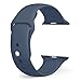 Apple Watch Band - FanTEK Soft Silicone Sport Style Replacement iWatch Strap for Apple Wrist Watch 42mm Models M/L Size (Dark Blue)