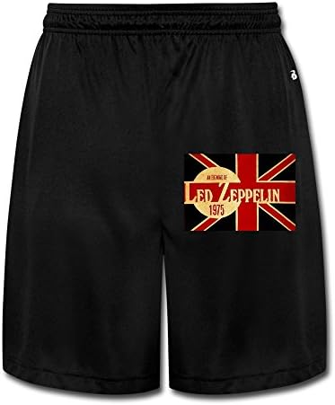 Khaki Shorts Cotton Beach Jogger Men's Black Youths Led Zeppelin 1975 Album Rock Band Sports Joggers Shorts Baggy