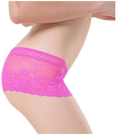 Women's Lovable Lingeries Boyshort Brief Underwear Spandex Smooth Soft Stuff (Pink)