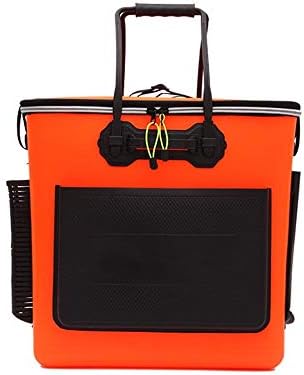 釣りボックス ワンピースハイエンド釣りバケツ魚ガードバレル肥厚活魚ボックス 釣り道具 Color Orange