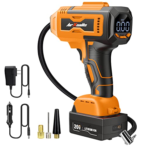 AIRXWILLS Tire Inflator Air Compressor, 20V Truck Air Pump with